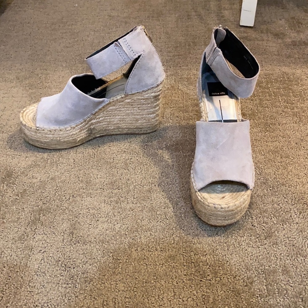 Dolce Vita size 8 light gray espadrilles